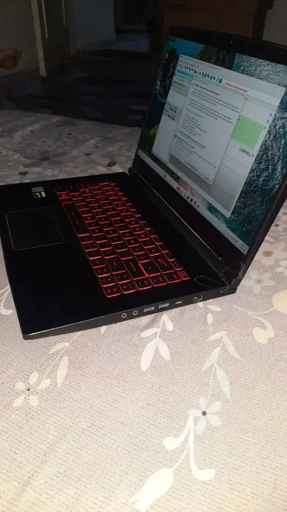 Msi GF63,,Core i5 10500H, ram 16gb ,SSD 512, GTX 1650