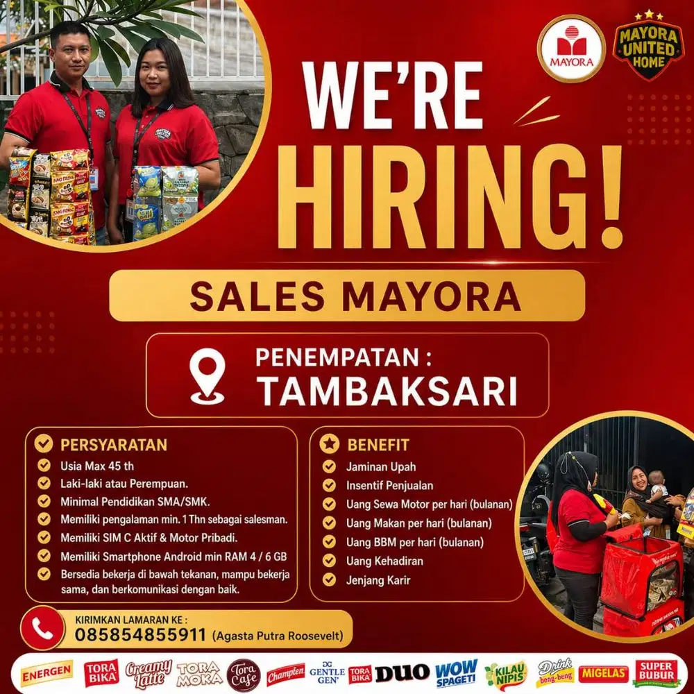 Lowongan kerja Mayora Group