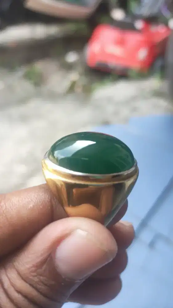 Batu akik hijau garut