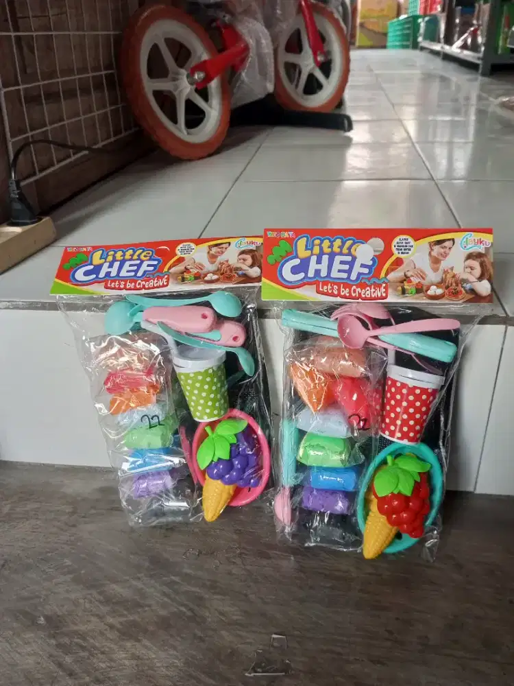 Mainan anak little chef clay