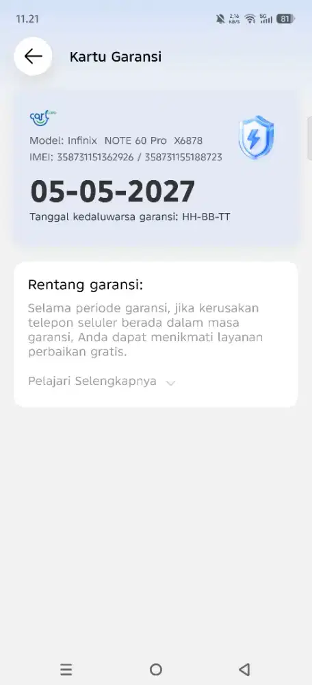 Infinix note 60 pro 8/256 orange
