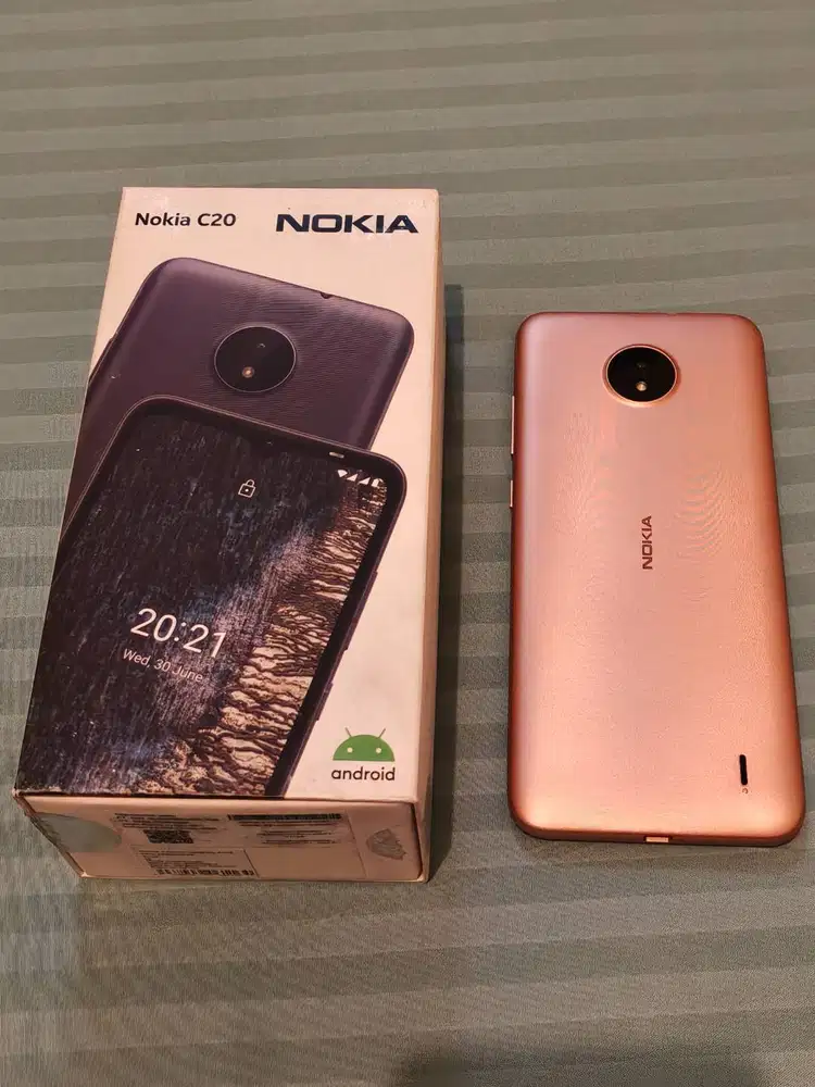 Smartphone Android Nokia C20 SandGold 2/16GB 4G Fullset Second Gan