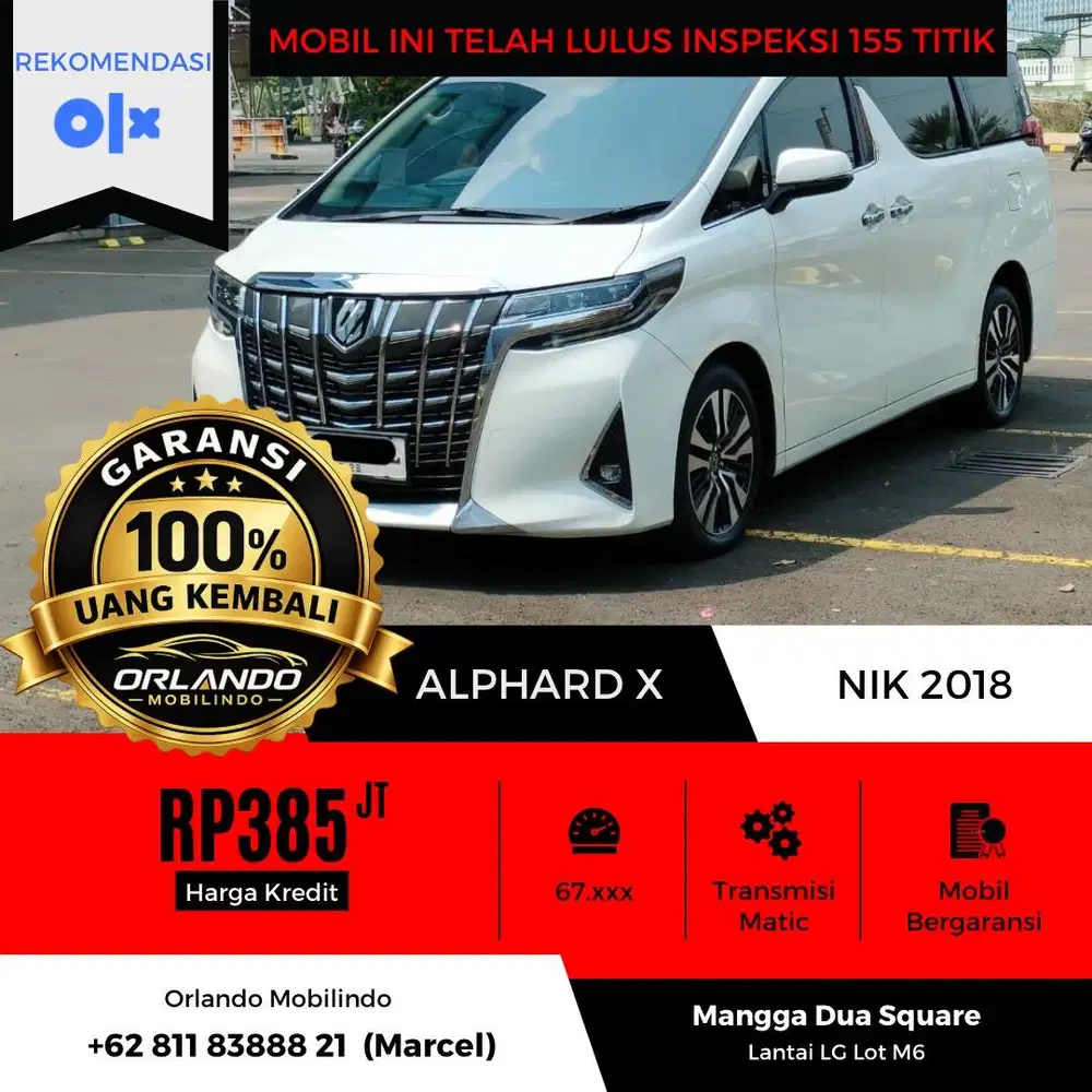 TOYOTA ALPHARD X 2.5 2018/2019