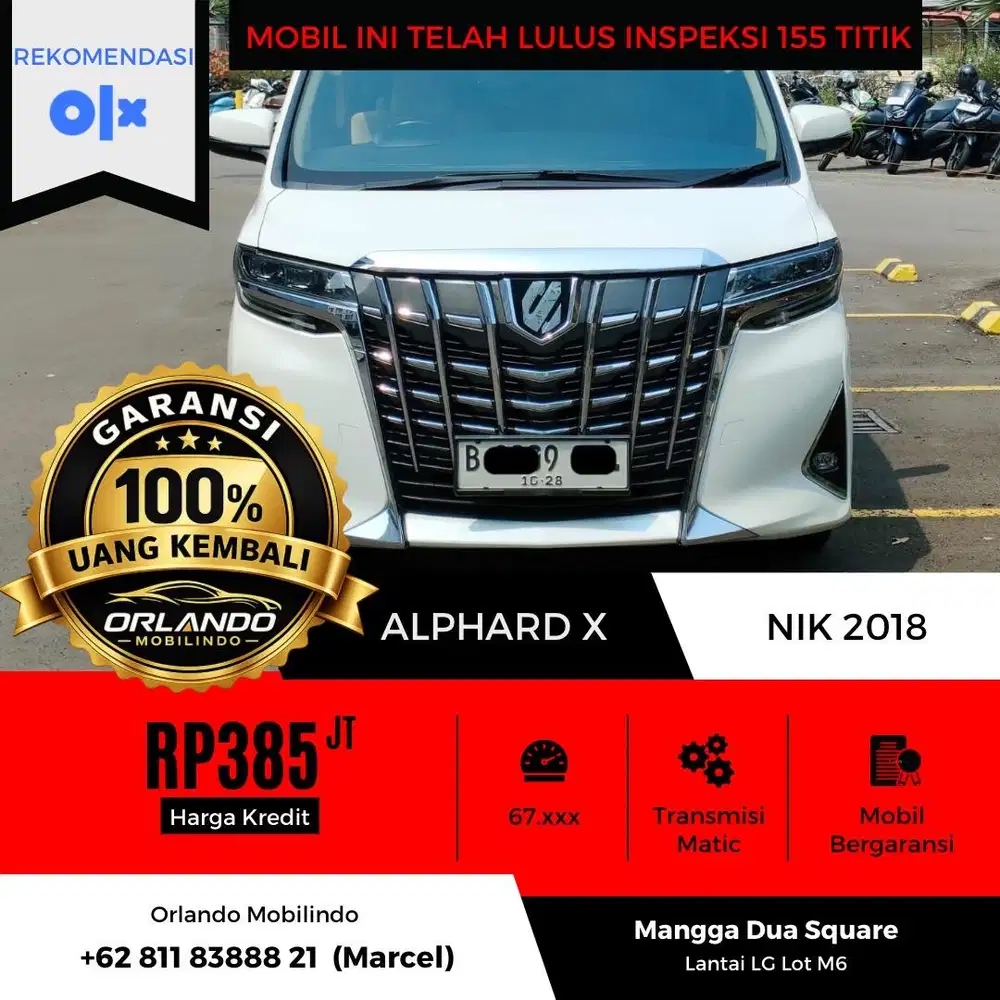TOYOTA ALPHARD X 2.5 2018/2019
