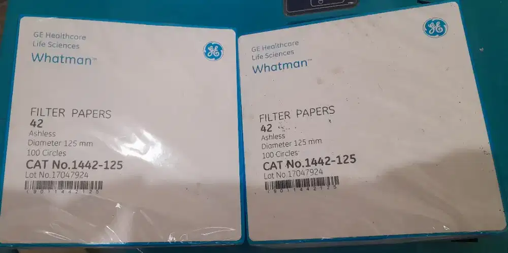 Kertas saring whatman no 42. Lagi BU