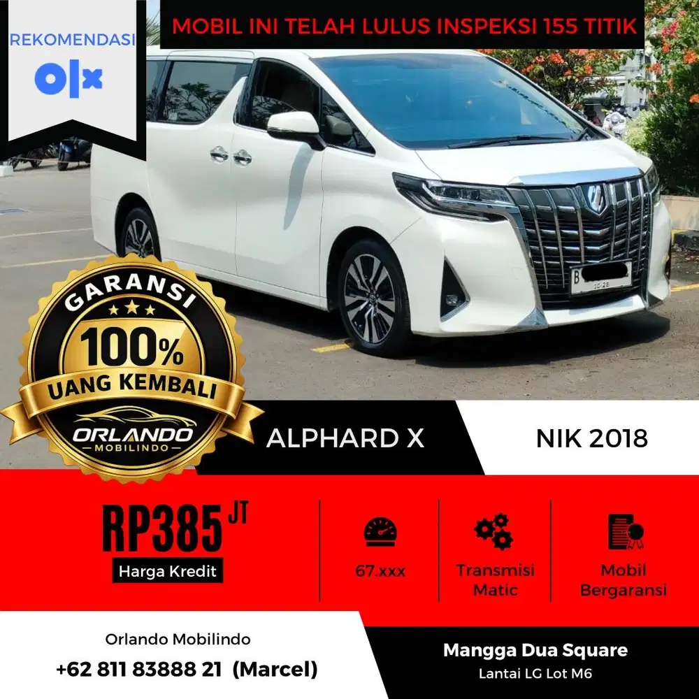 TOYOTA ALPHARD X 2.5 2018/2019
