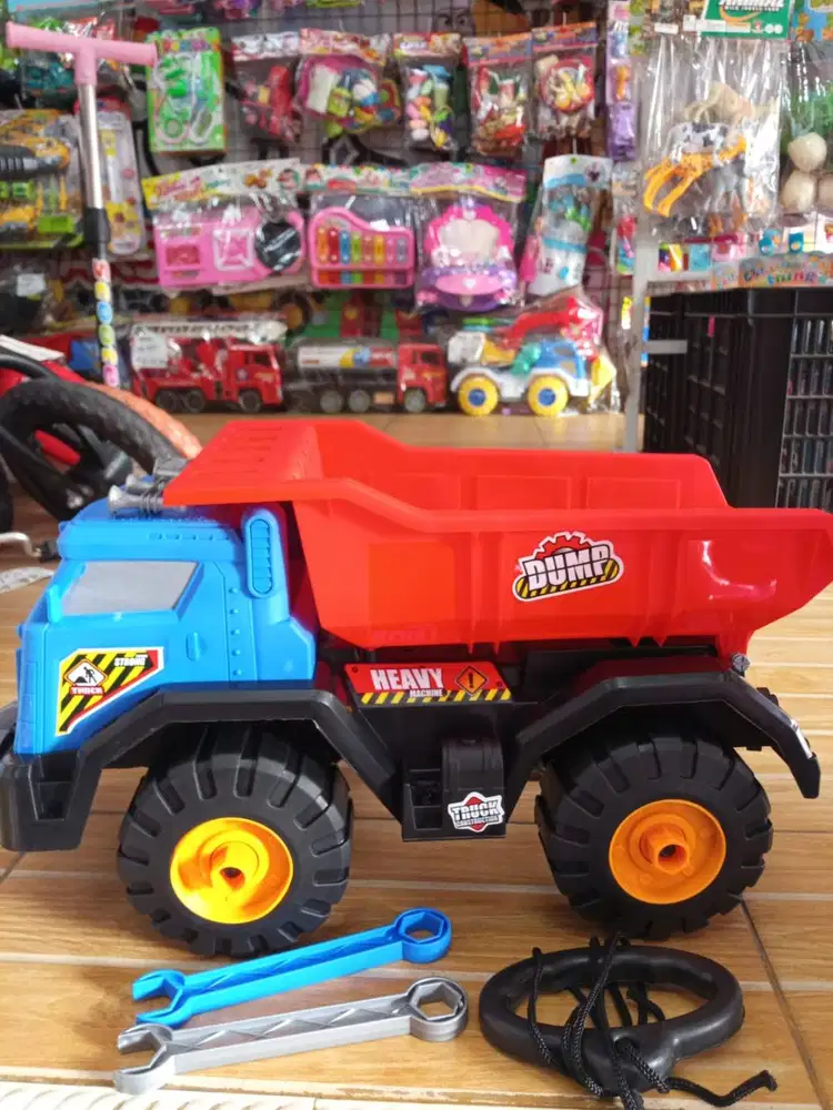 mainan anak truck dump besar