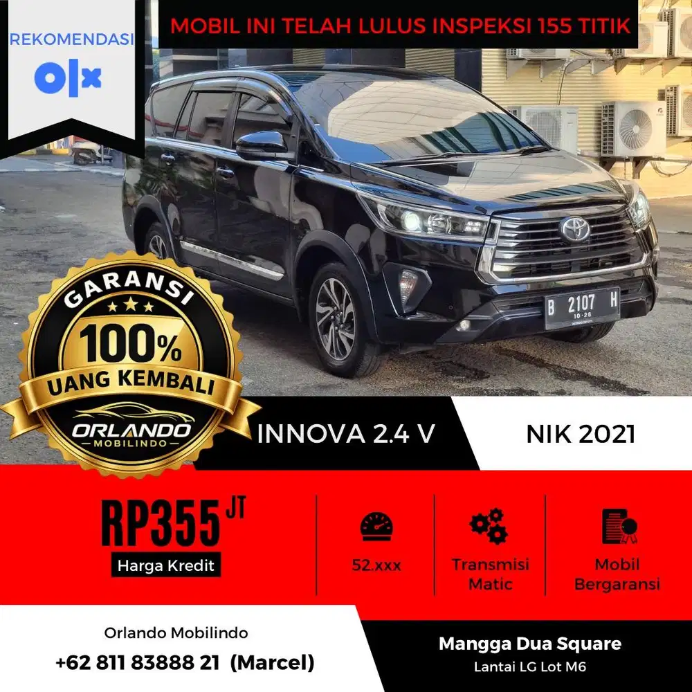TOYOTA INNOVA 2.4 V AT 2021/2022
