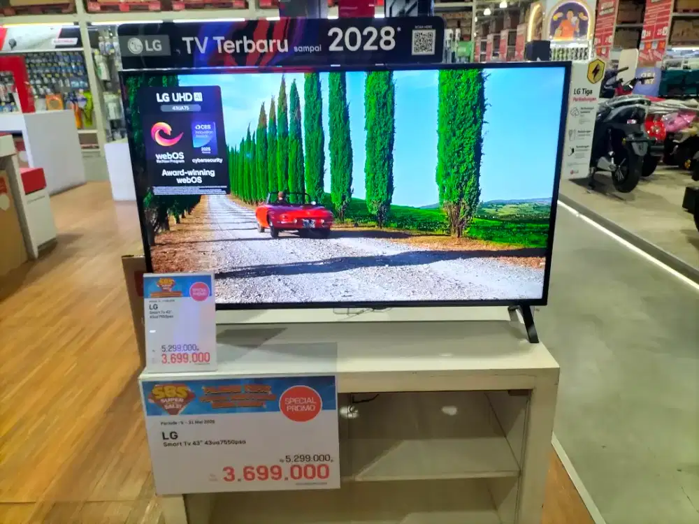 Promo LG Smart TV 43 43ua7550 bisa di cicil pake Aeon Fast