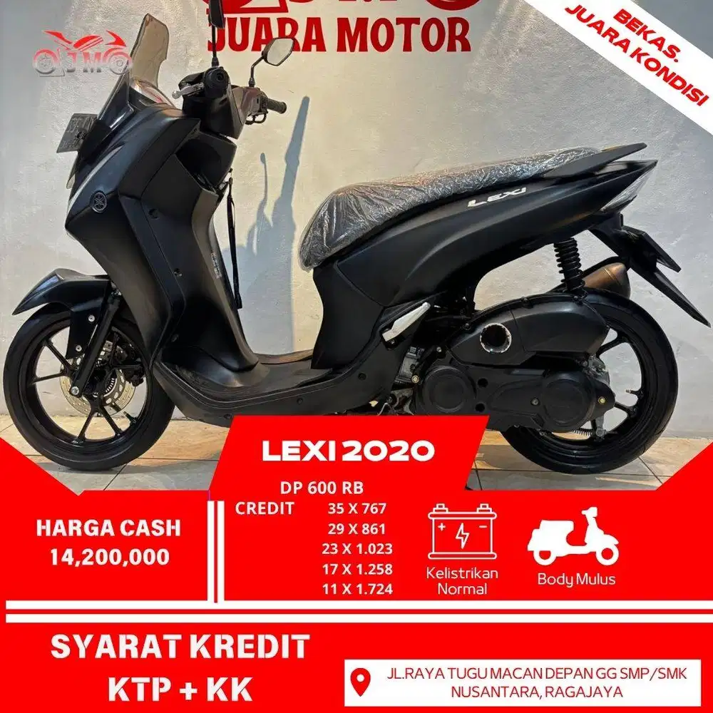 YAMAHA LEXI 2020 SURAT LENGKAP PAJAK PANJANG KONDISI TERAWAT NO KENDLA