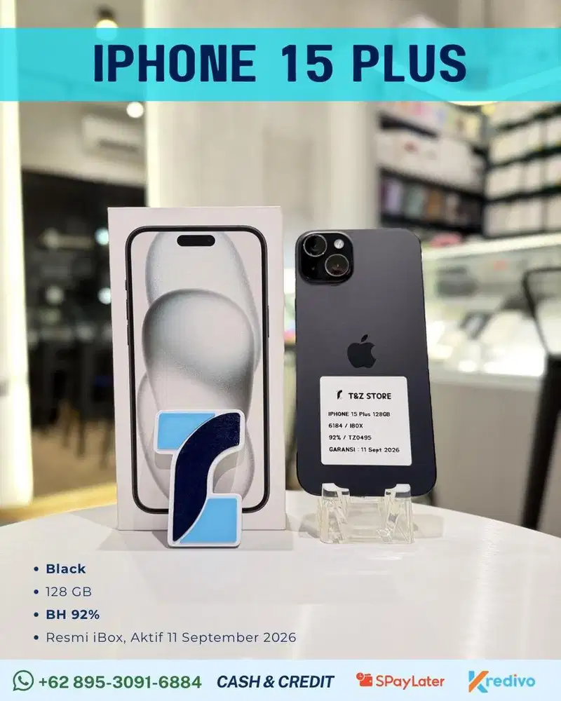 IPHONE 15 PLUS 128GB - BLACK