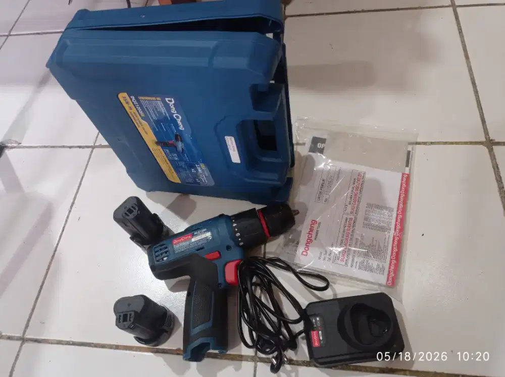 DongCheng DCJZ1202i Bor Cordless tembok besi kayu Brushed