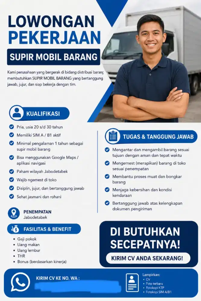 Driver mobil barang