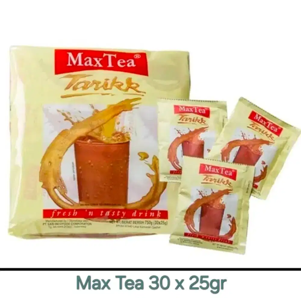 Max Tea Tarik / 3 renceng, 30 x 25gr