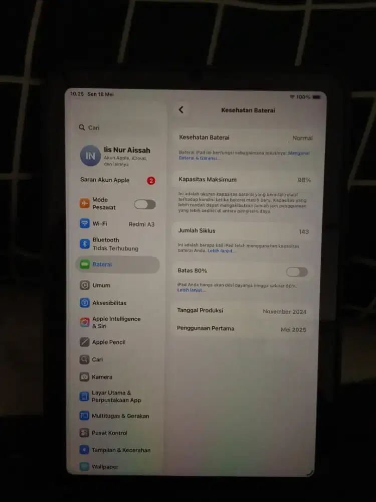 iPad mini 7 kondisi mulus seperti baru
