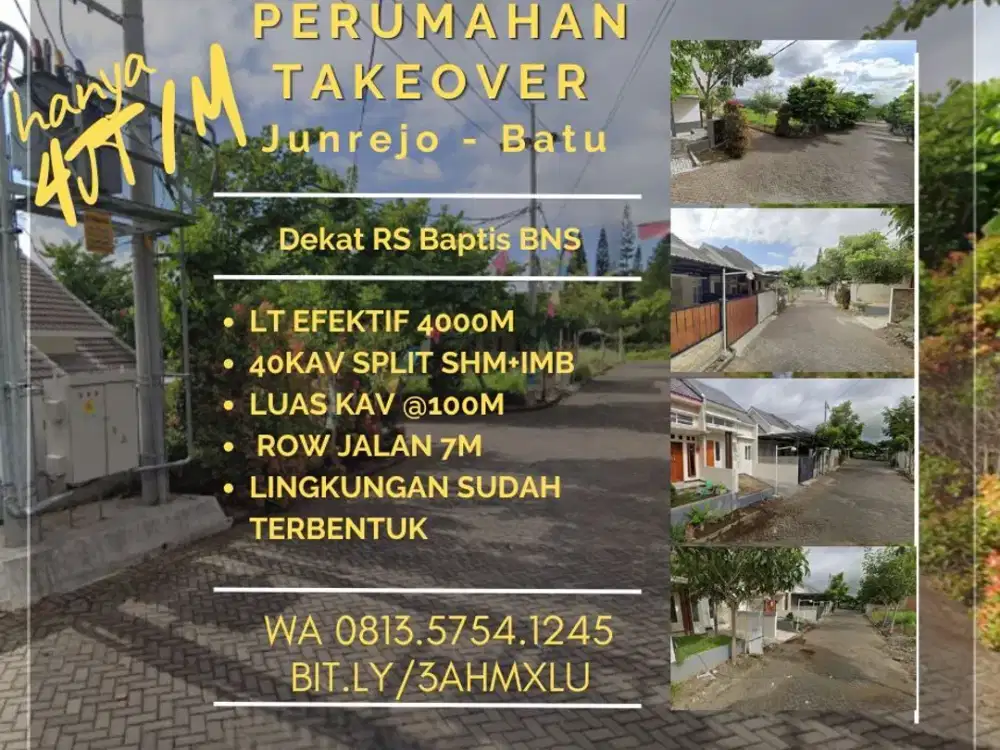 Tanah takeover trunojoyoatas batu Lt4000 SHM dekat DPRD BNS RS Baptis