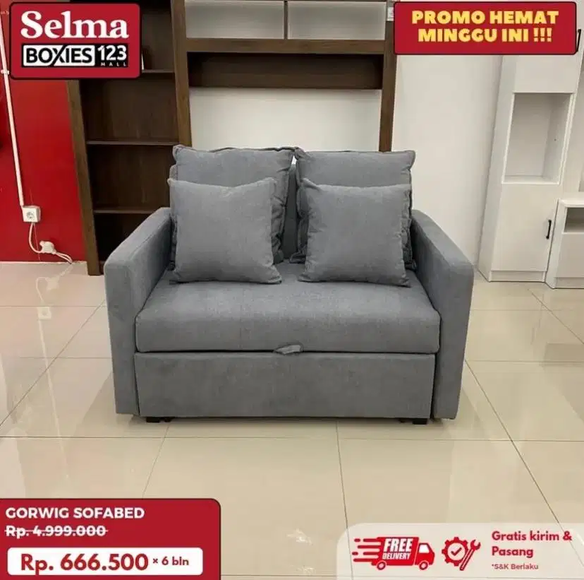 Sofa sleeper empuk bisa cicilan