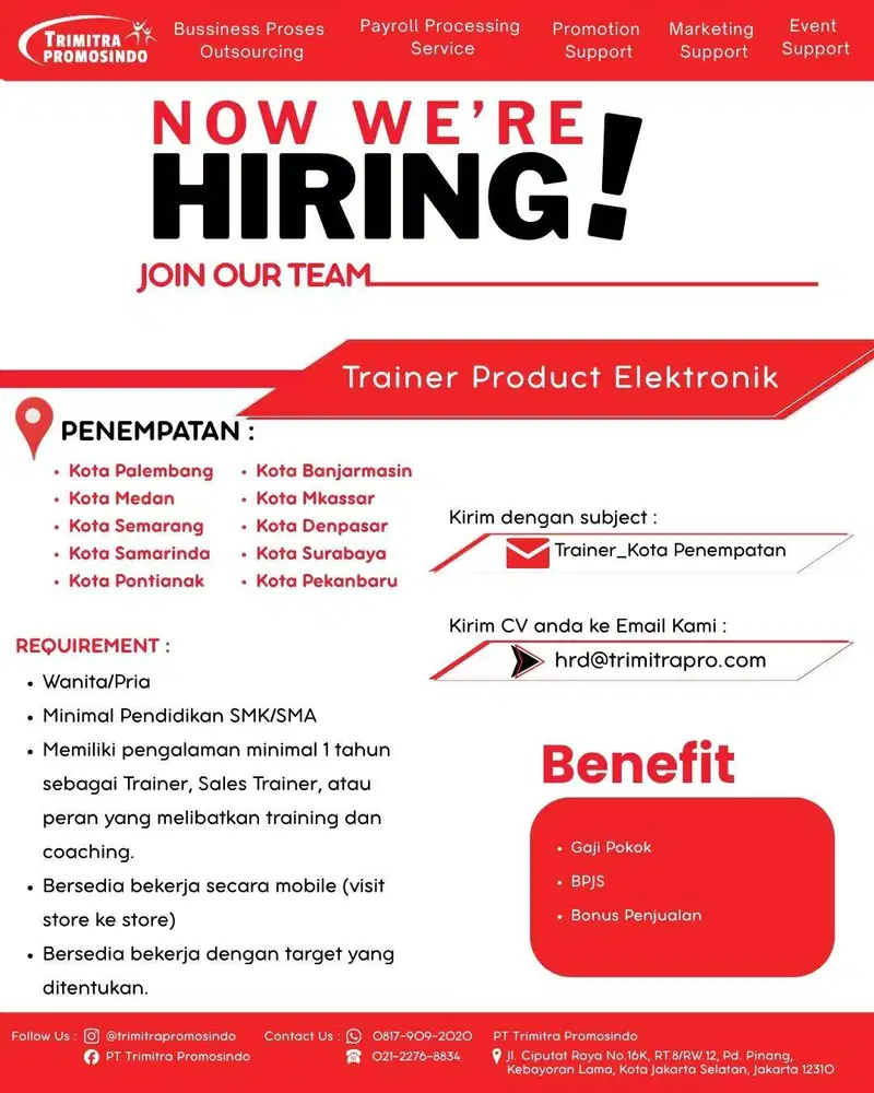 TRAINER PRODUCT ELEKTRONIK