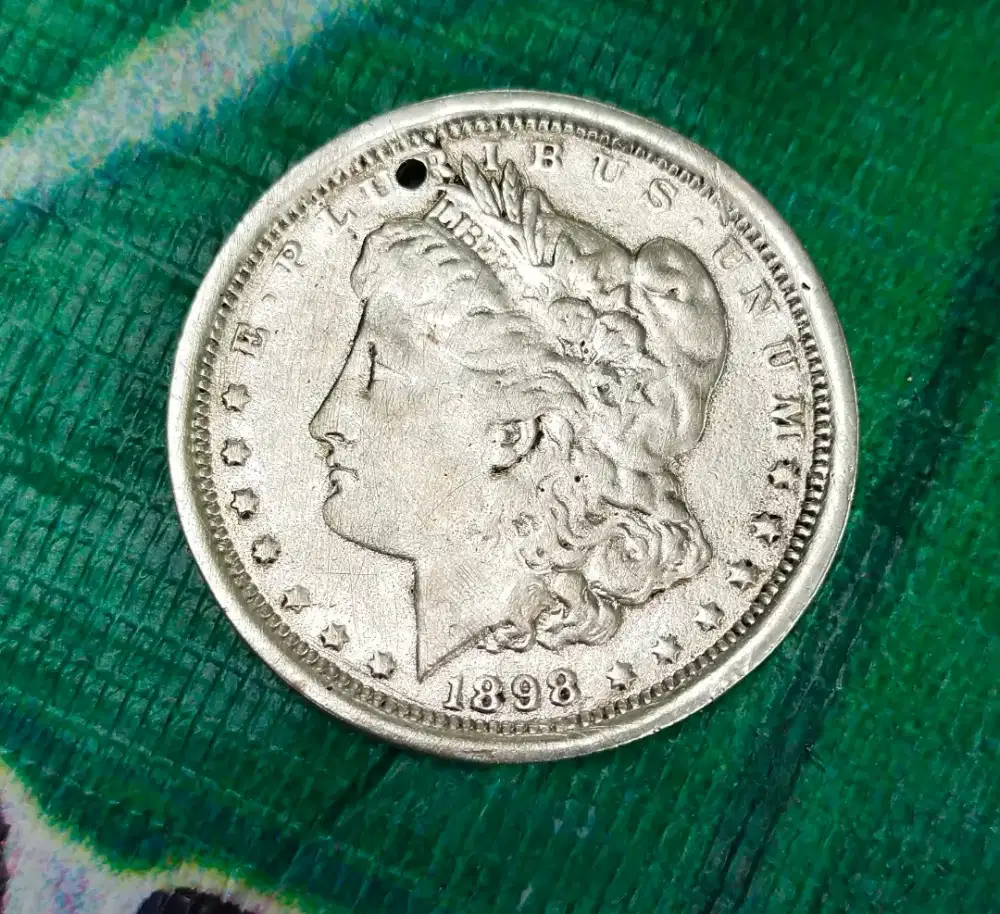 Coin Kuno Dollar Amirca Liberty Tahun 1898