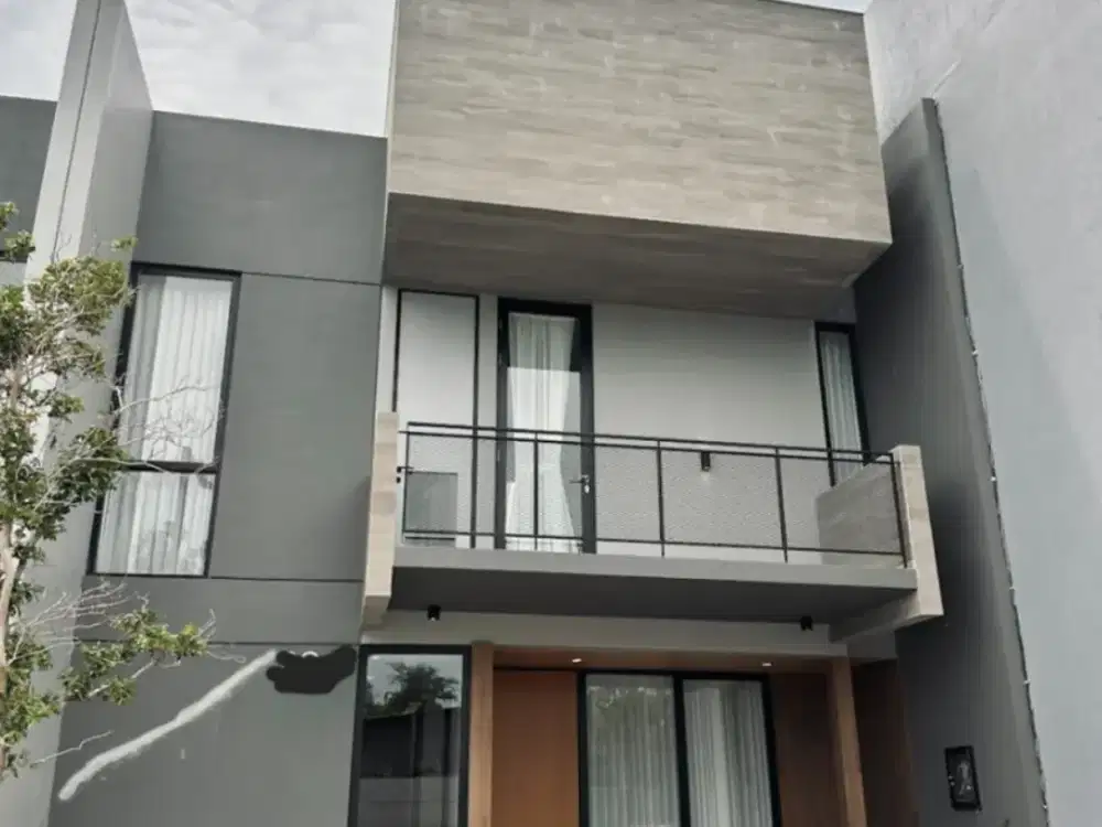 Rumah Central Park Merr Tipe Zenith, Desain Modern Minimalis Dekat Juanda