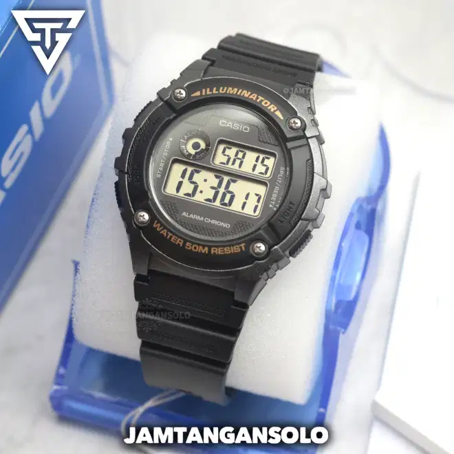 CASIO ORIGINAL W216H 1BVDF DIGITAL JAM TANGAN PRIA SPORT JAMTANGANSOLO