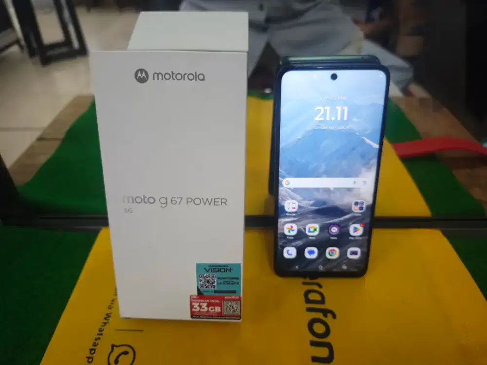 Motorola g67 power 5G Ram 8/256 GB 1bln pake no minus lengkap ori