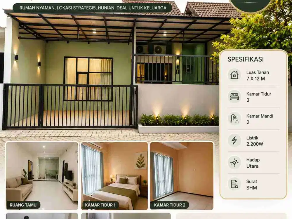 Rumah minimalis sederhana siap huni SHM di Benowo