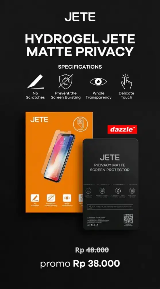 Hydrogel Jete Matte Privacy