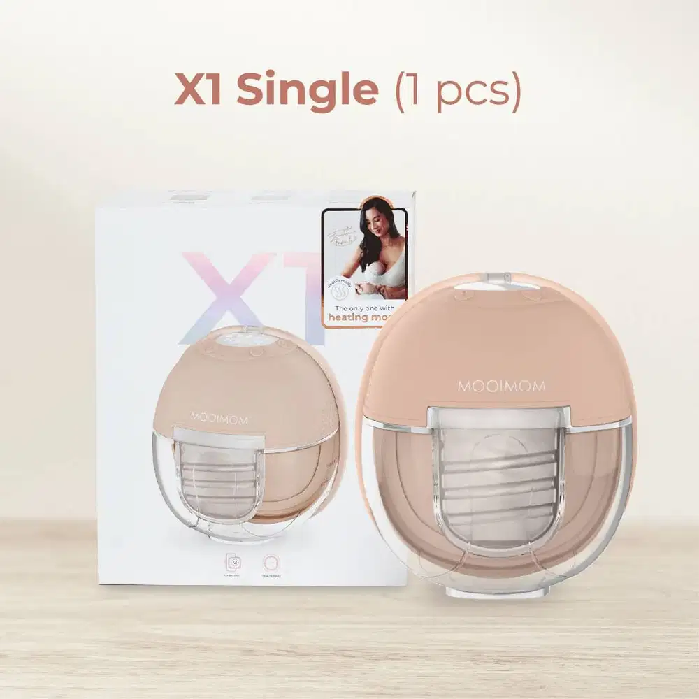 MOOIMOM X1 Ultra Smart Hands Free Electric Breast Pump 1 Pcs