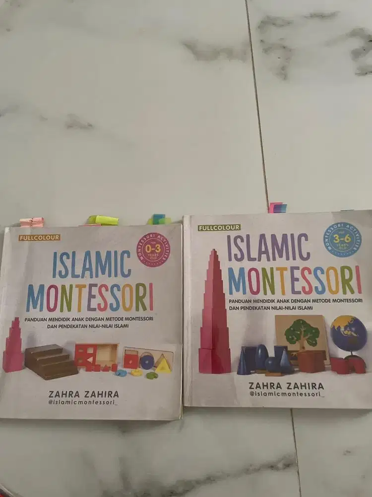 Dijual paket buku montessori 0-3tahun dan 3-6 tahun masih bagus no cac