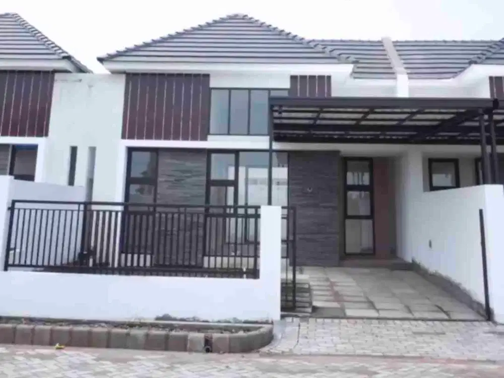 Rumah Baru Ready Unit Luas 128m Free Canopy+Pagar Taman Pondok Jati Geluran Sidoarjo Dekat Bundaran Waru & jg Sentra Kuliner Geluran dan A. Yani Surabaya...