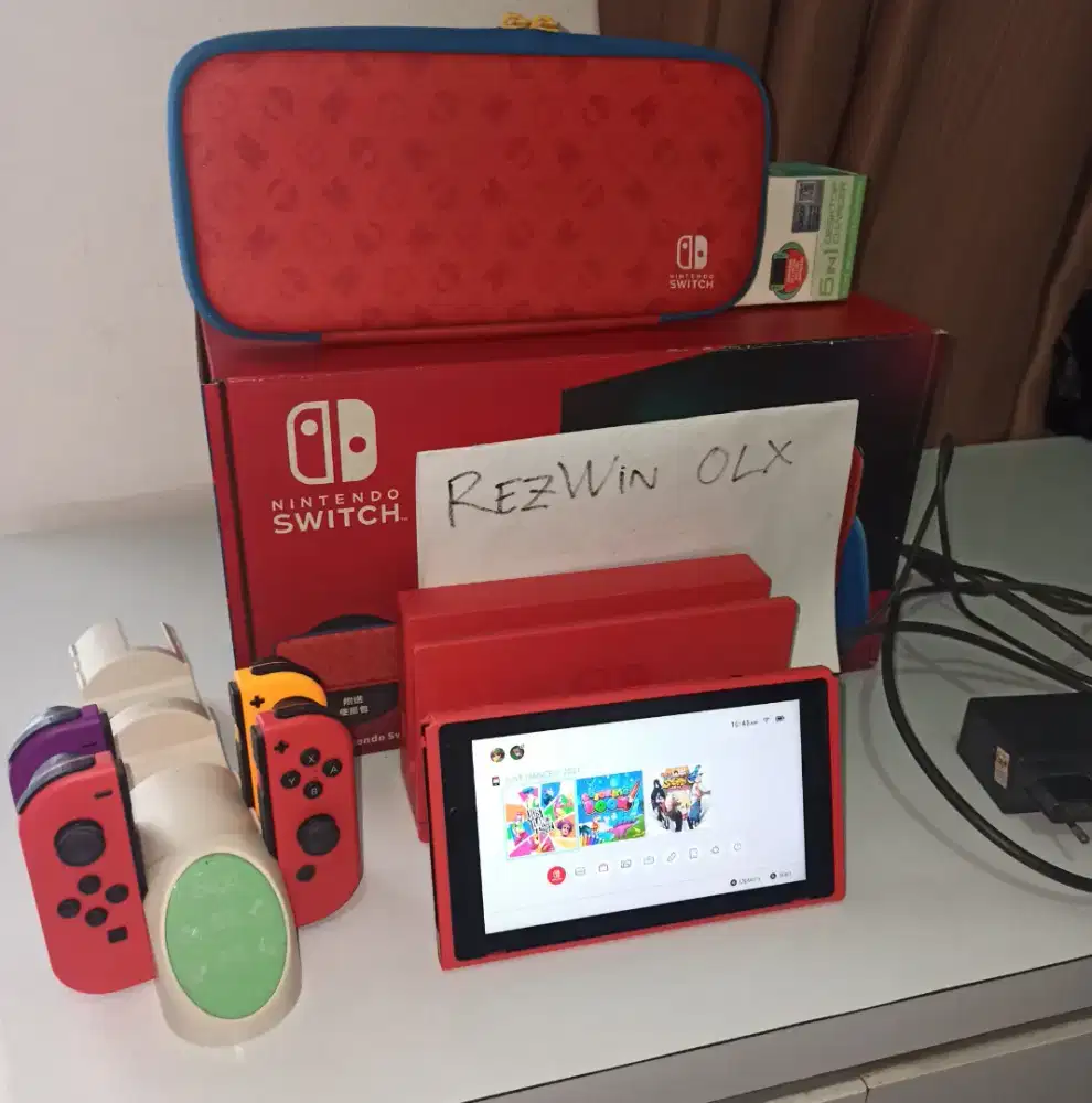 JUAL Nintendo Switch V2 - 4 JOYCON