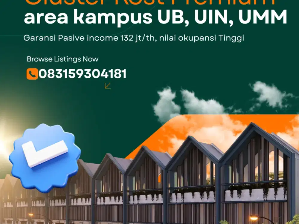 Cluster kost harga paling murah di kota Malang