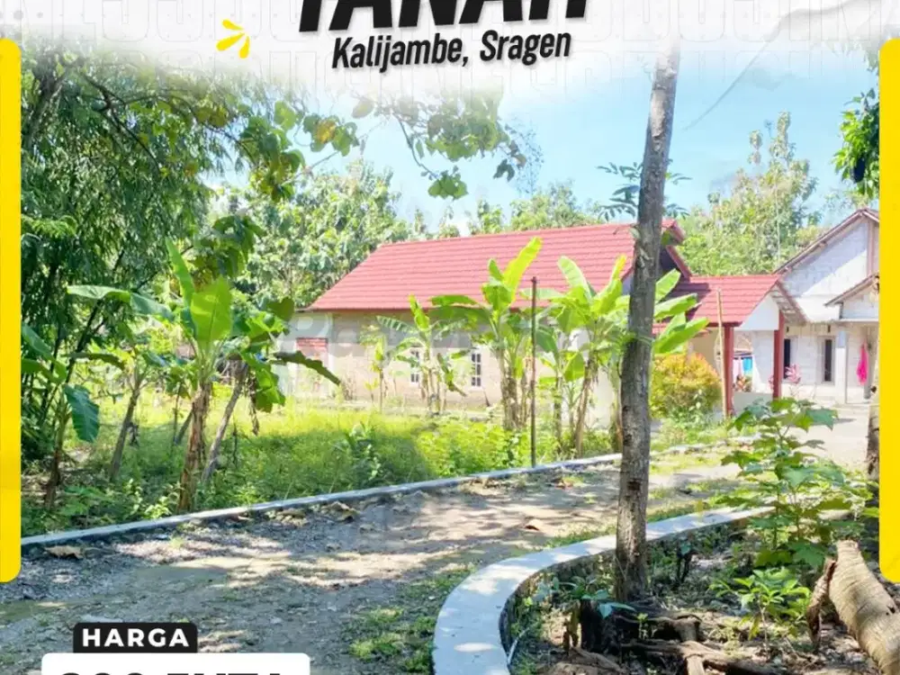 Dijual Lahan Prospektif Luas 202m² Lokasi Strategis Hadap Selatan di Wonorejo Kalijambe