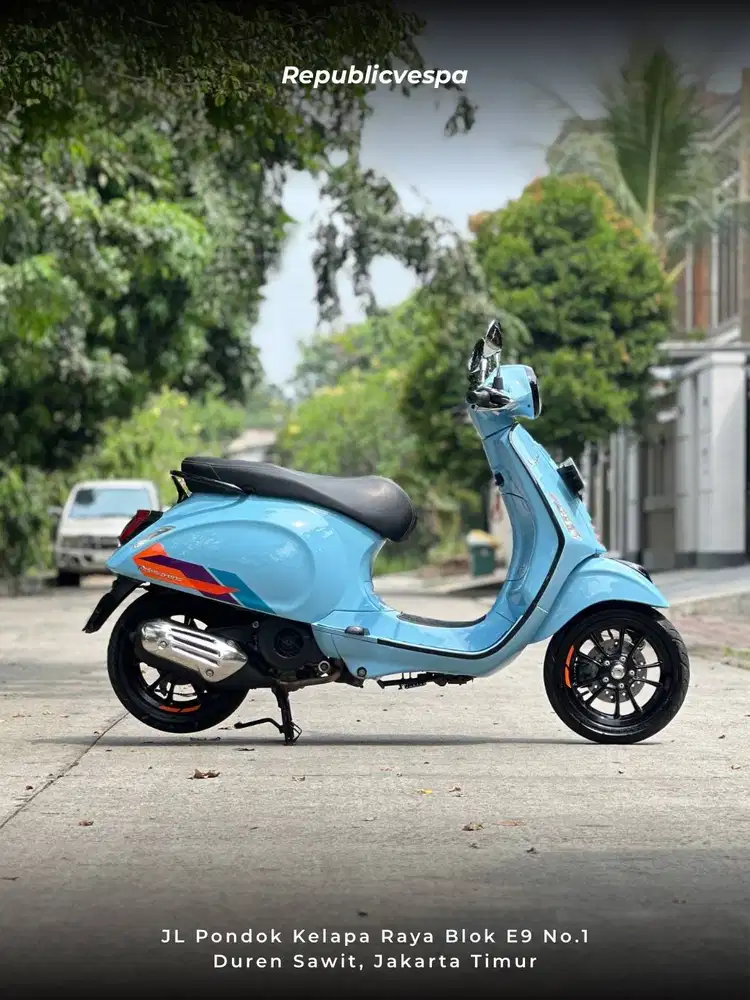 PIAGGIO VESPA PRIMAVERA S150 IGET FACELIFT TH 2023 WARNA BLUE CAPRI