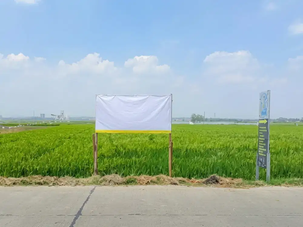 Tanah siap bangun luas 21788m 120x181,56 Teluk Jambe Karawang