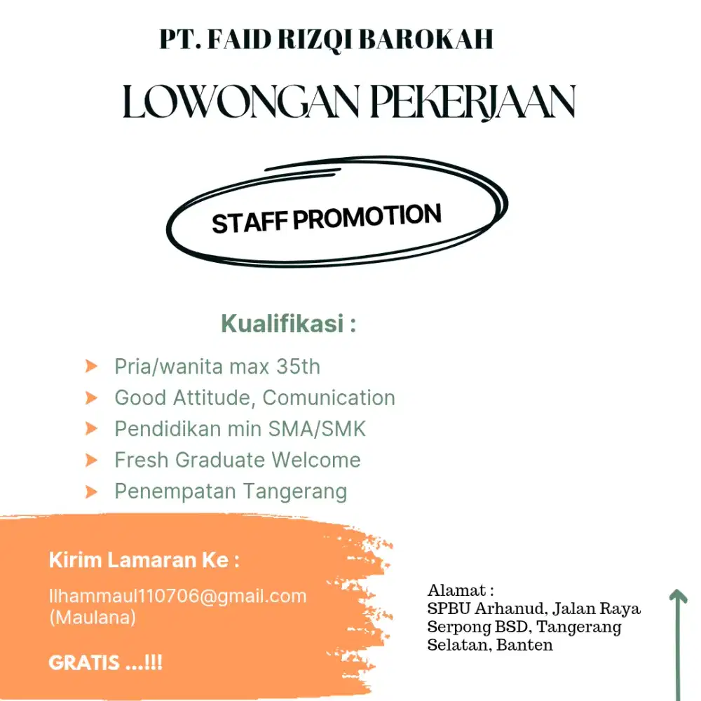 Lowongan Pekerjaan