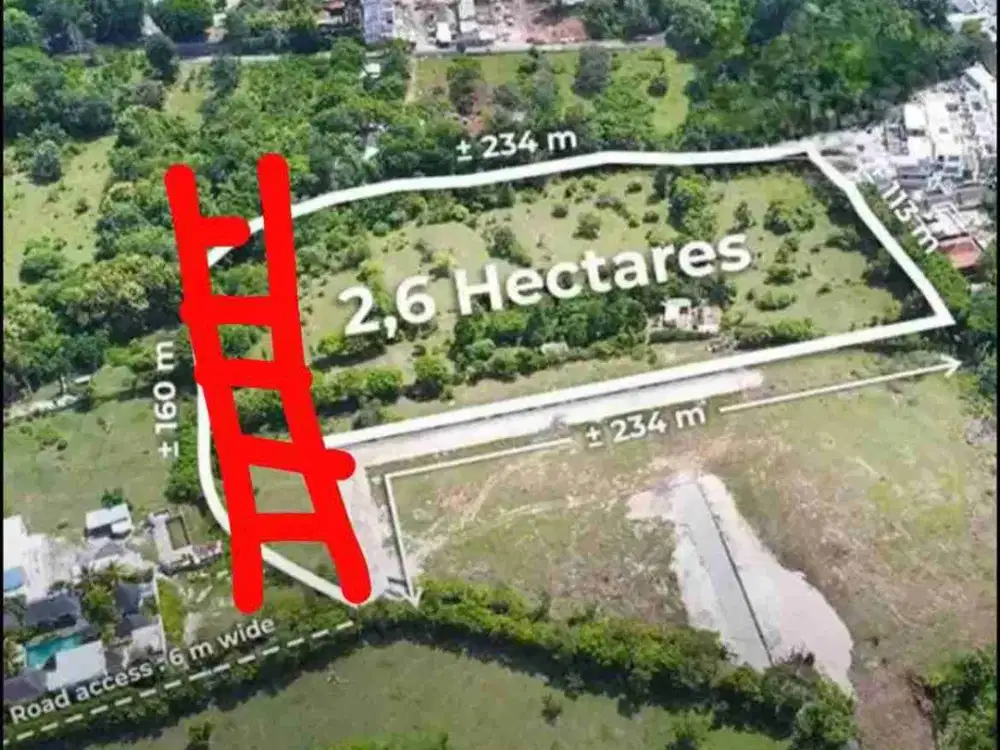 Tanah Zona Pariwisata di Pantai Cemongkak Pecatu