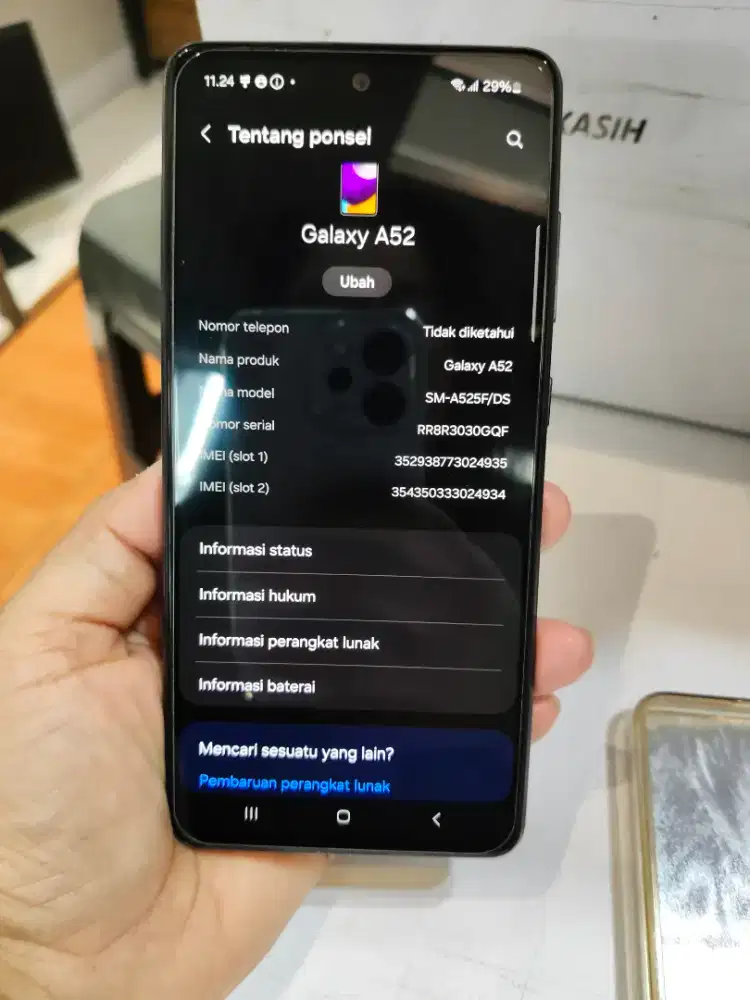 Samsung A52 kondisi bagus