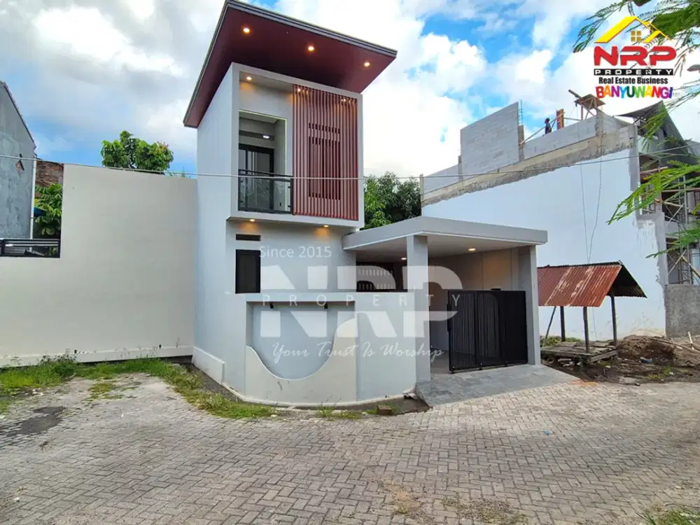 Dijual Rumah Modern Hook 2 lantai di Bakungan- Banyuwangi