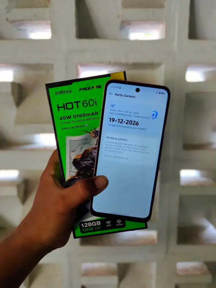Infinix hot 60i 12/128GB bekas pakai