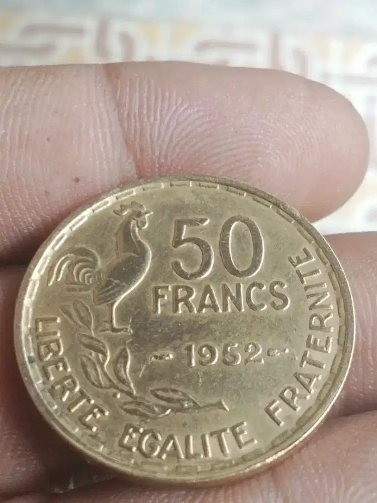 Coin 50 francs tahun1952
