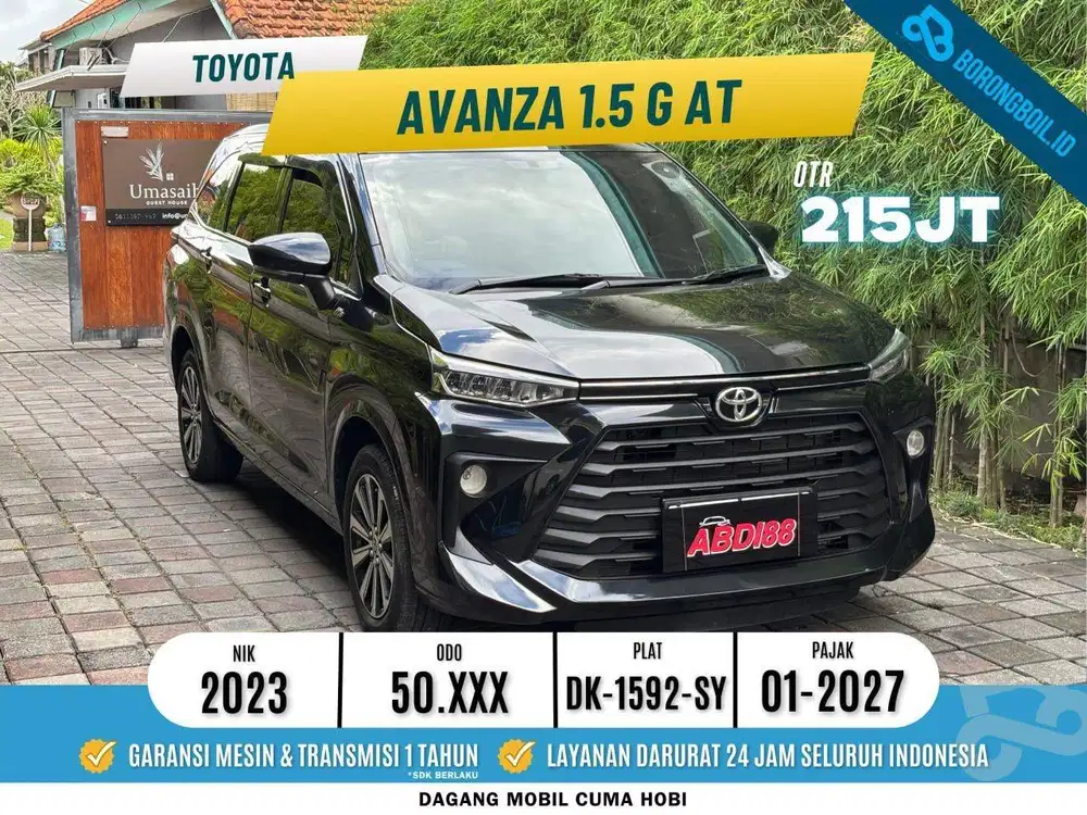 TOYOTA AVANZA 1.5 G CVT 2023 ASLI BALI