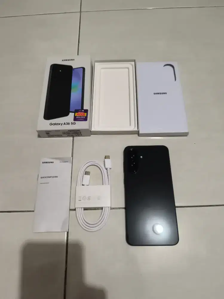 Samsung a36 5G 8/256 hitam mulus sein