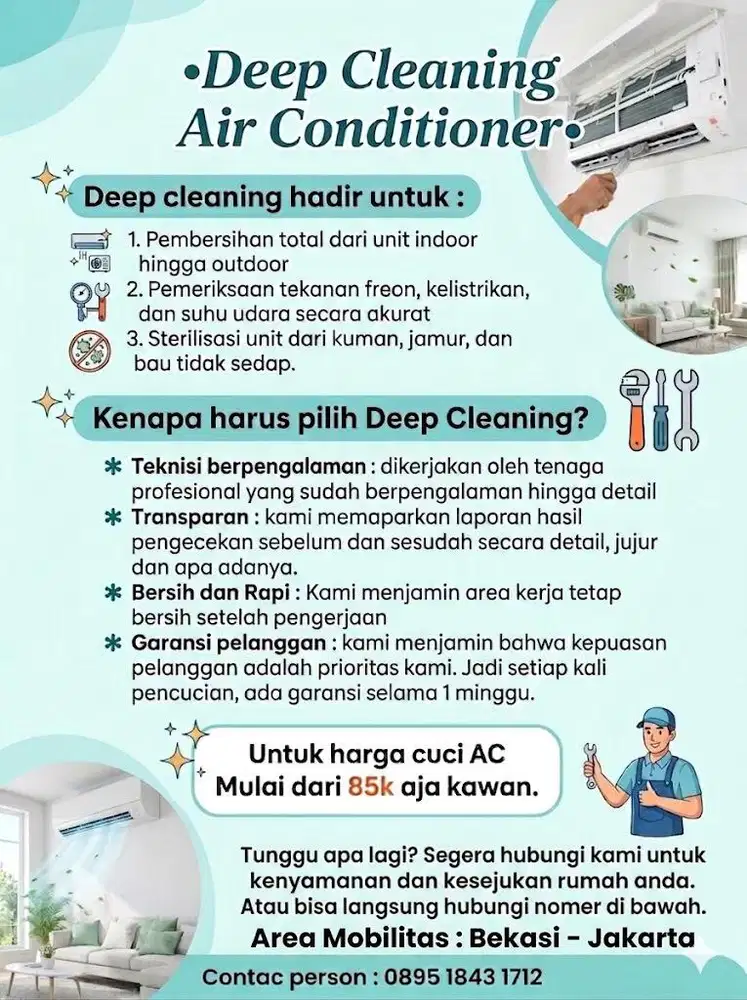 Jasa perawatan/cleaning AC