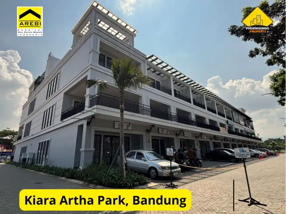 Ruko Baru Dari Developer HOOK + Rooftop Ready Stock di Kiara Artha Park Bandung | 3,5 Lantai | LB 315 m² | Rp 4,43 M