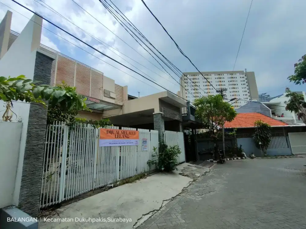LUAS TANAH 341 M2!! DIJUAL RUMAH VIA LELANG DI DUKUH PAKIS SURABAYA (PERUM DARMO PERMAI SELATAN VIII) – HARGA OBRALLL!!
