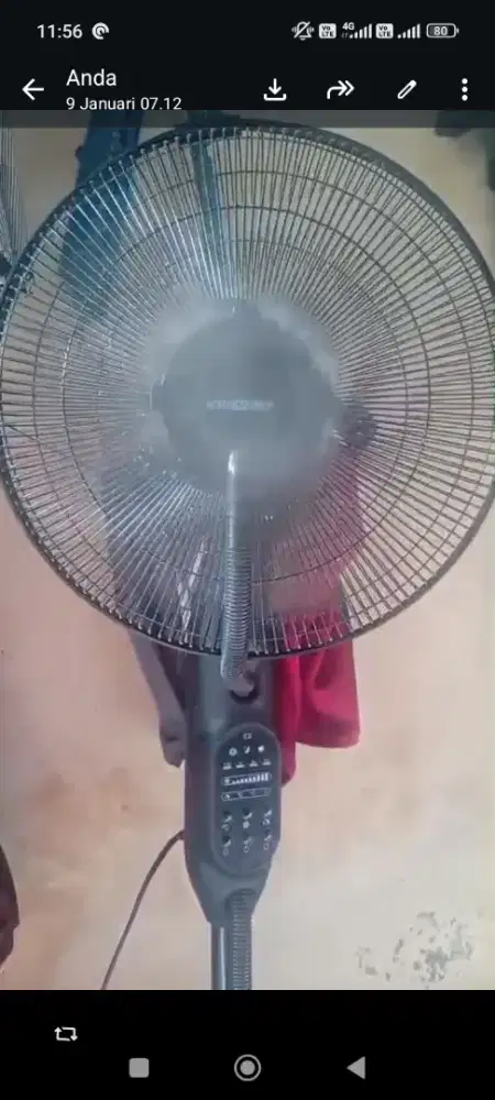 Dijual :  Kipas Angin Kabut Uap Krizbow Misty Fan baru 5 bulan dipakai