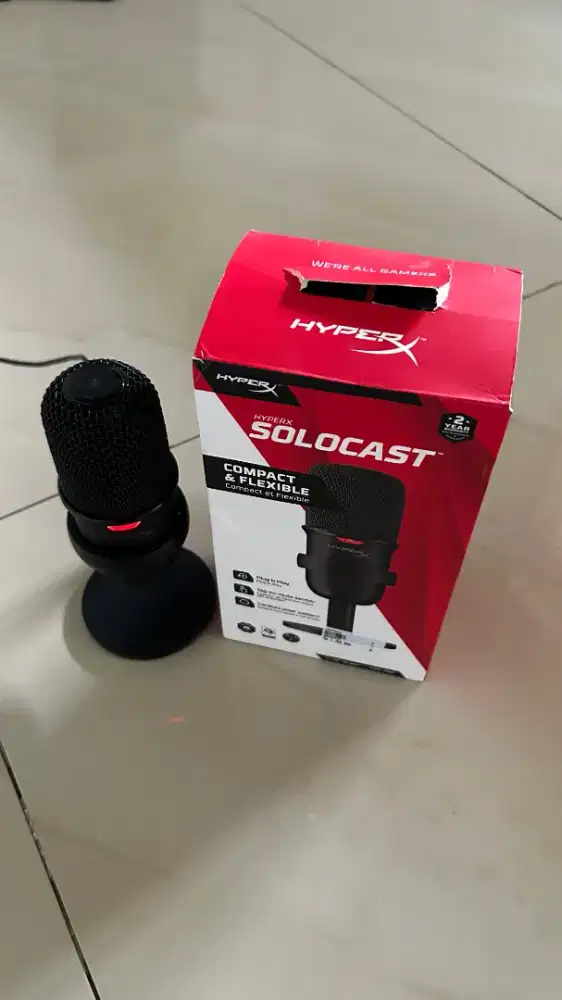HyperX SoloCast Microphone Original Perekam Suara