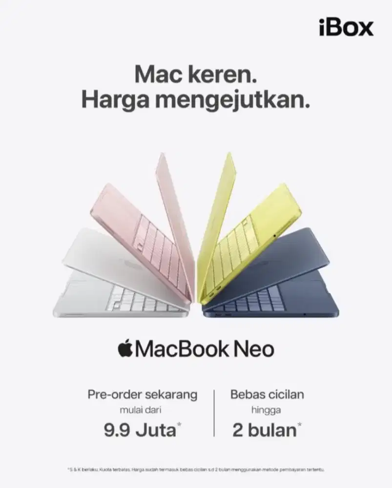 Promo cicilan macbook neo, promo Homecredit